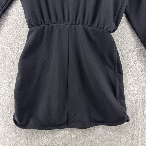 L Space Active Dress Women S Black Groove Crew Neck Blouson Bodice Elastic Waist - Picture 8 of 14
